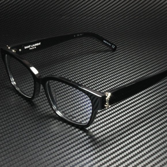 Saint Laurent Women's Black and Silver Eyeglasses! - Picture 1 of 4
